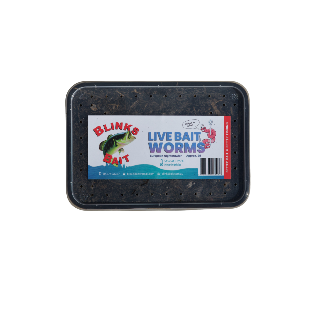 Blinks Bait Euro Bait Worms 25pk