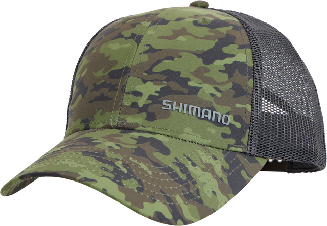 Shimano Trucker Cap Moss Camo