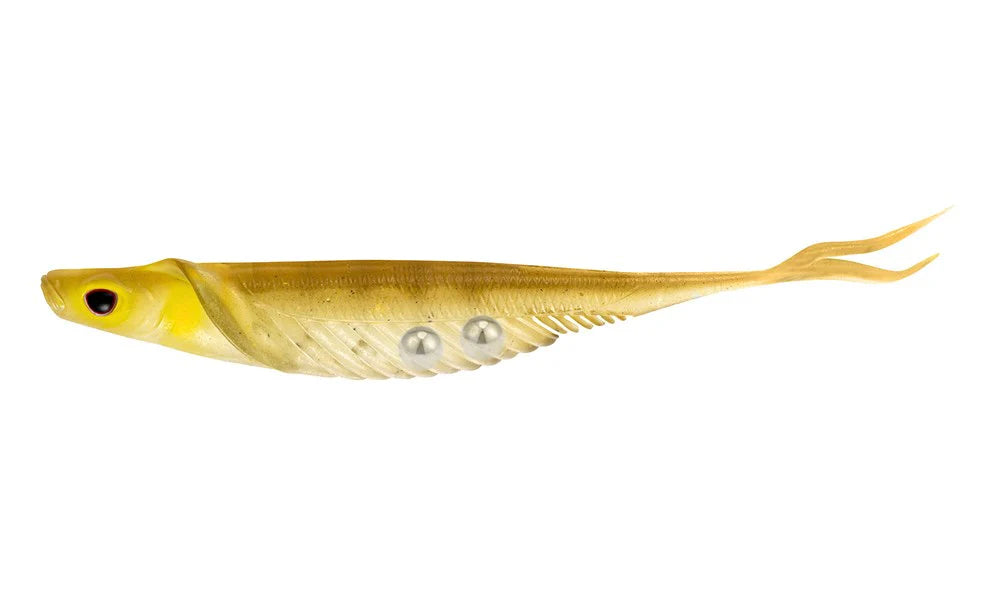 Nomad Live Ops Cobra Shad 4.5in Soft Plastic Lure Golden Shad