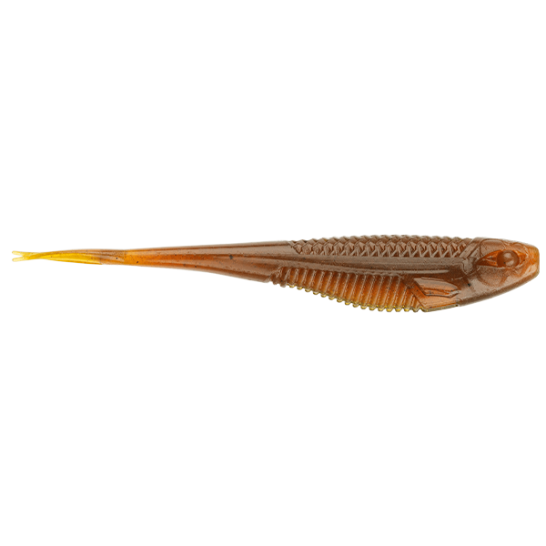 Rapala Crush City The Jerk 3.75in Soft Plastic Lure Motor Oil Uv