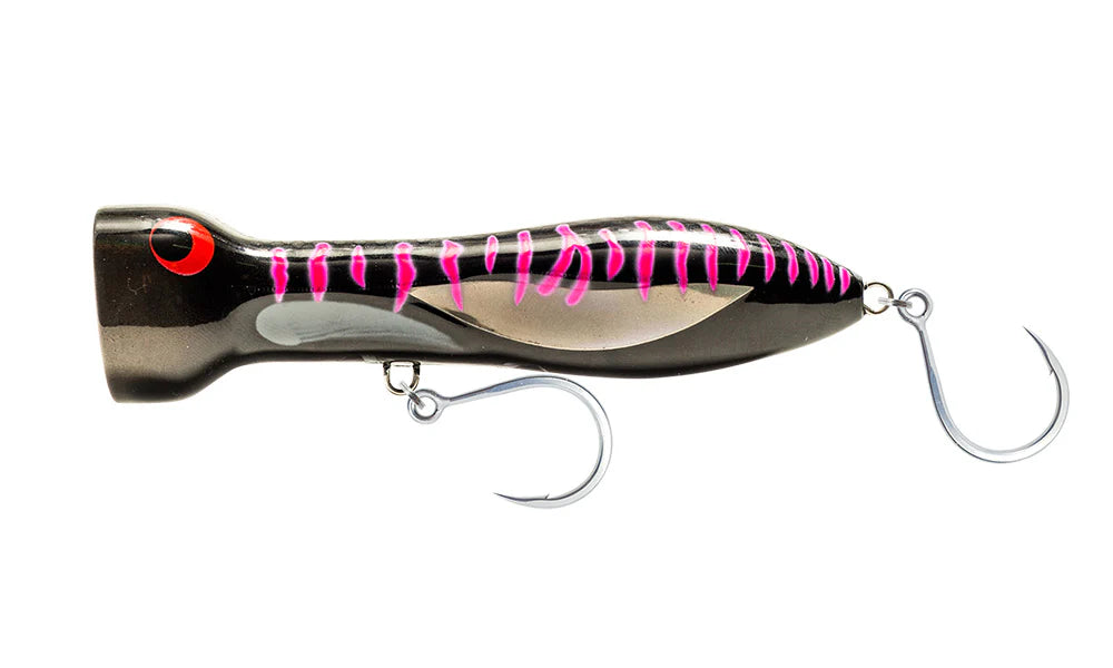 Nomad Chug Norris Popper 150mm Popper Lure Black Pink Mackerel