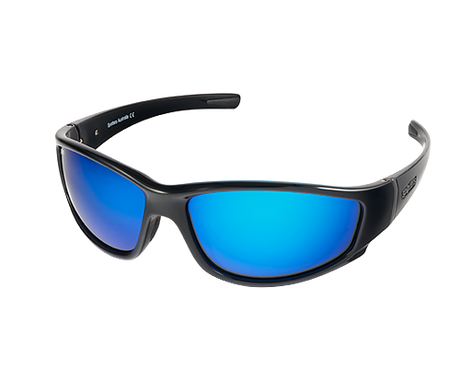 Spotters Cristo Polarised Sunglasses Gloss Black - Ice Blue