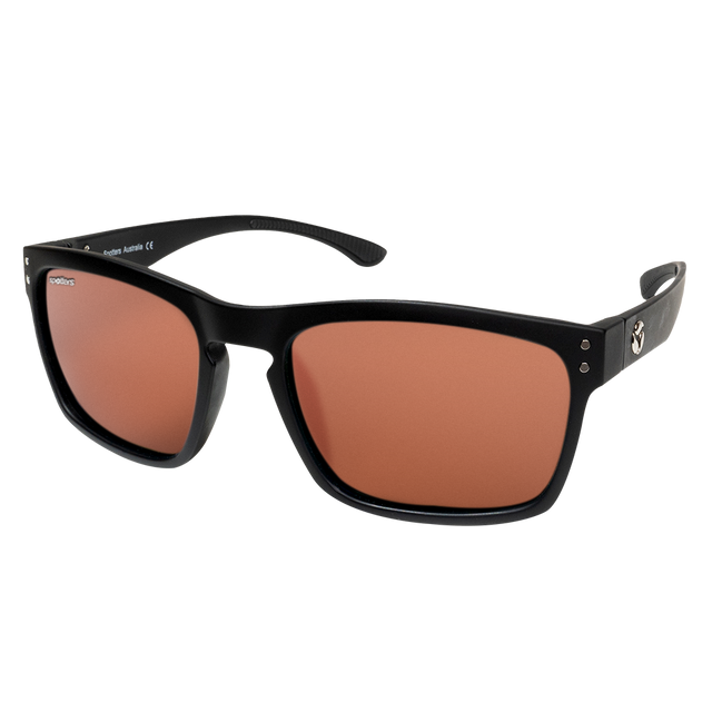 Spotters Crypto Polarised Sunglasses Matt Black - Halide