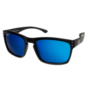 Spotters Crypto Polarised Sunglasses Matt Black - Ice Blue