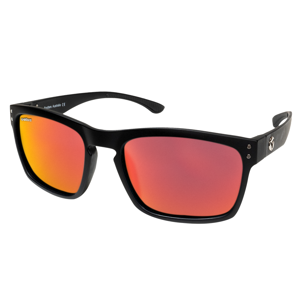 Spotters Crypto Polarised Sunglasses Matt Black - Ignite