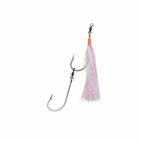 Mustad 7766-DT Tarpon 2 Hook Dressed Pre-Made Ganged Hooks 3pk