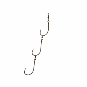 Mustad 9179APTS Light Game 3 Hook Undressed Pre-Made Ganged Hooks 4pk