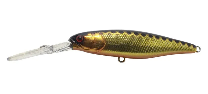 Jackall Squirrel 79SP Hank Tune 79mm Hard Body Lure HL Sparkle Gold Black