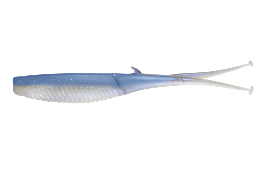 Nomad Live Ops Double Down Jerk Shad 7in Soft Plastic Lure Blue Stalker