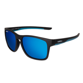 Spotters Premium Kids Dingo Polarised Sunglasses Matt Black - Blue