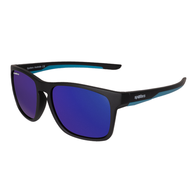 Spotters Premium Kids Dingo Polarised Sunglasses Matt Black - Purple