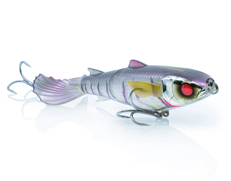 Chasebaits Drunken Mullet 95mm Hard Body Topwater Lure Jelly Prawn