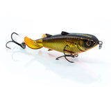 Chasebaits Drunken Mullet Jnr 70mm Hard Body Topwater Lure Gold Shiner