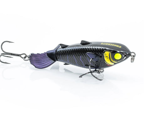Chasebaits Drunken Mullet Jnr 70mm Hard Body Topwater Lure Shadow