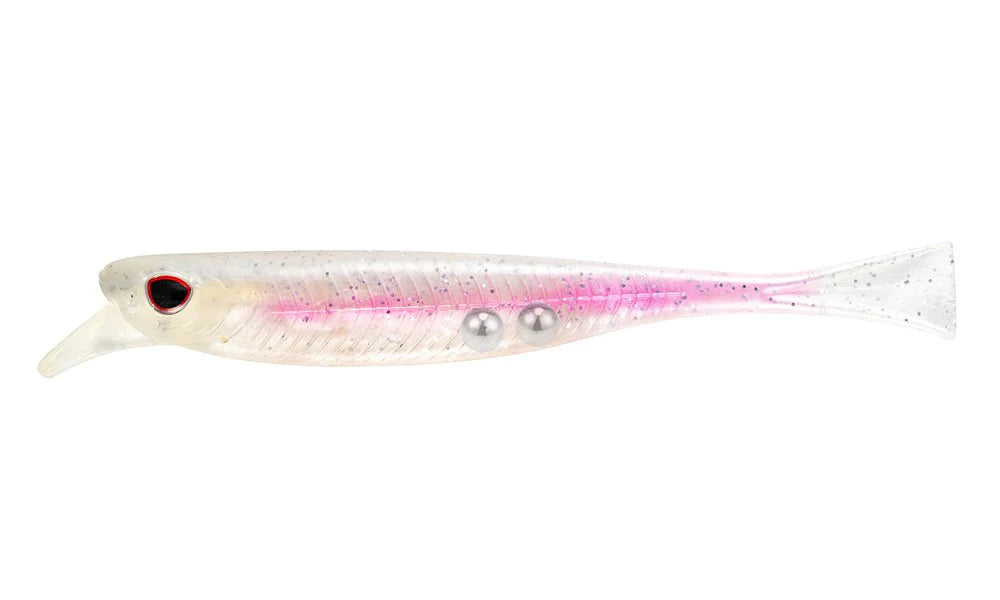Nomad Live Ops Delta Minnow 4.5in Soft Plastic Lure Ice