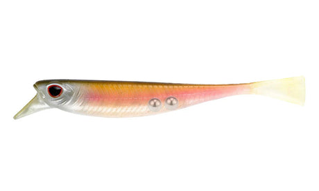 Nomad Live Ops Delta Minnow 4.5in Soft Plastic Lure Pink Wakasagi