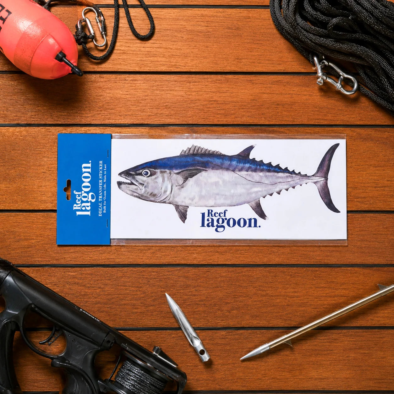 Reef Lagoon Decal Sticker A4 Dogtooth Tuna