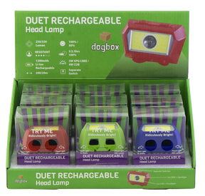 Dogbox XL Duet Rechargeable Headlamp