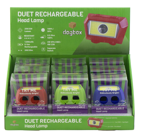 Dogbox XL Duet Rechargeable Headlamp