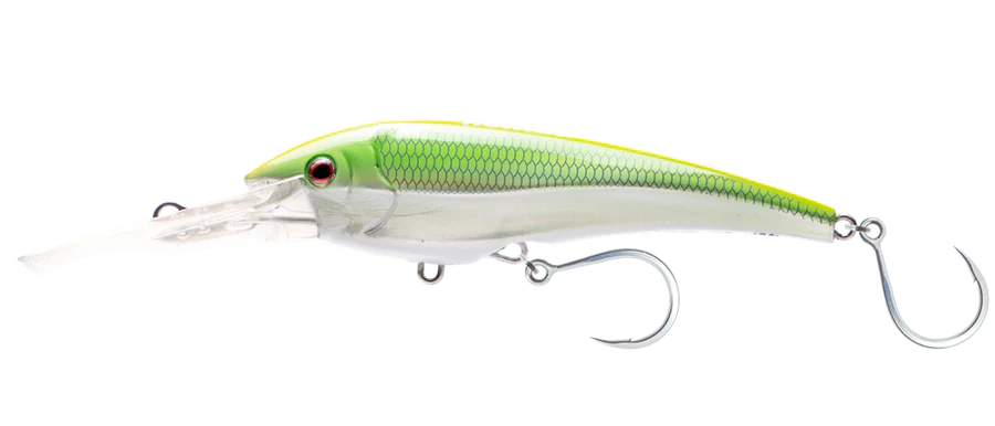 Nomad DTX Minnow Sinking 110mm Hard Body Lure Chartreuse Chrome