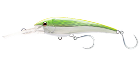 Nomad DTX Minnow Sinking 110mm Hard Body Lure Chartreuse Chrome