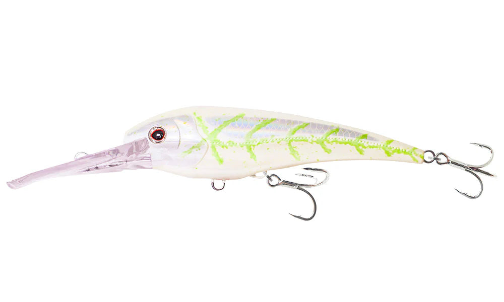 Nomad DTX Minnow Floating 140mm Hard Body Lure White Glow