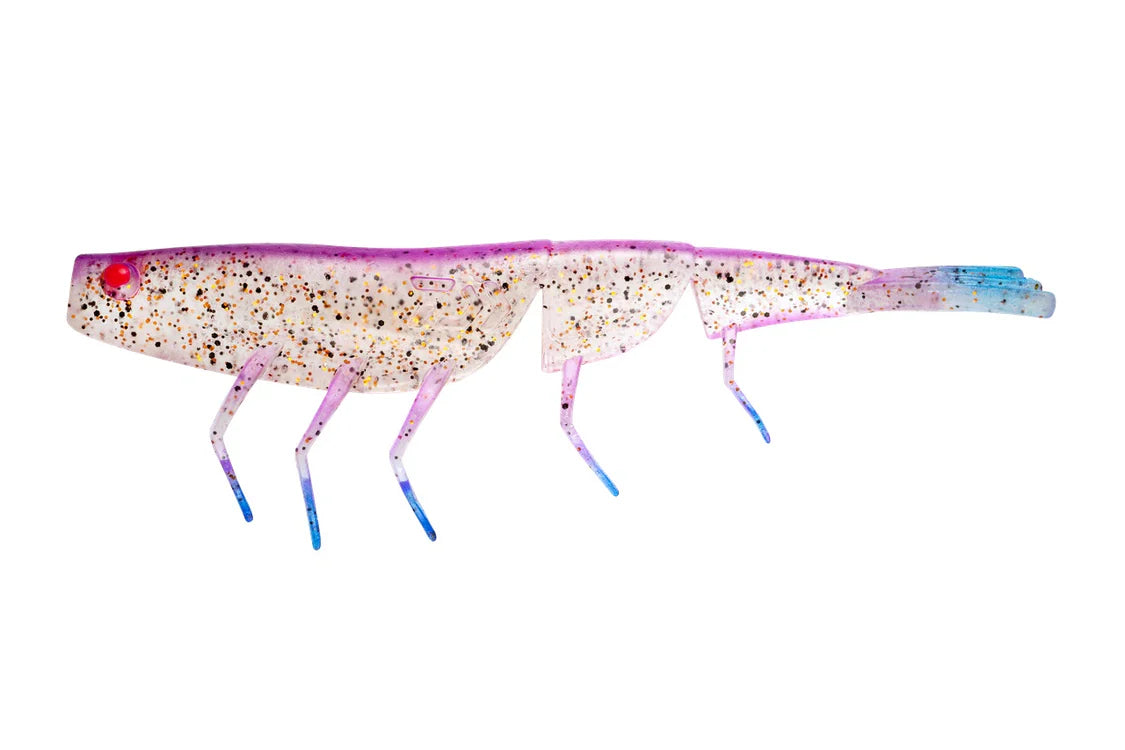 Daiwa Bait Junkie Prawn 7in Soft Plastic Lure Purple Panther