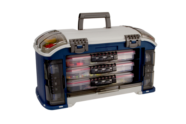 Plano Elite Series 797010 Angled Tackle Box Blue/Grey Blue/Silver
