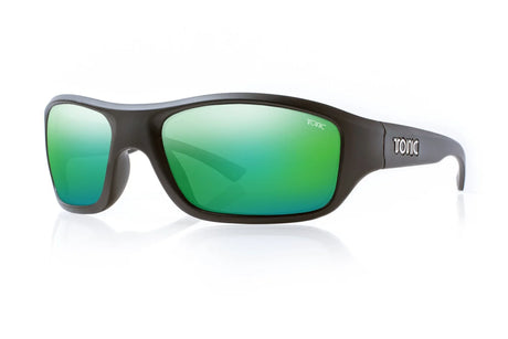 Tonic Evo Polarised Sunglasses Matte Black - Green Mirror HD