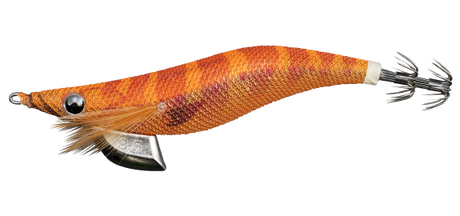 Yamashita EGI OH F 2.5 Squid Jig Lure Glow La-Me Solid Orange