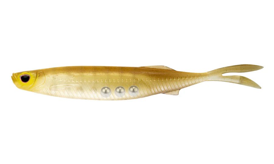 Nomad Live Ops Fallout Minnow 4.25in Soft Plastic Lure Golden Shad