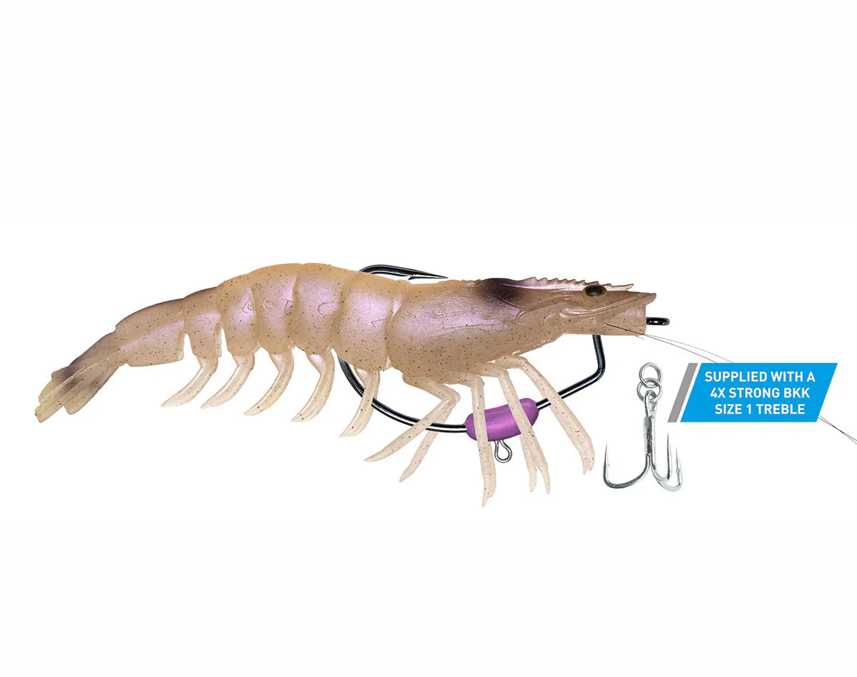 Chasebaits King Flick Prawn 180mm 49g Soft Plastic Lure Jelly Prawn