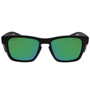Oxide Frost Polarised Sunglasses Matt Black - Green Mirror