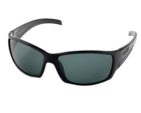Spotters Fury Polarised Sunglasses Gloss Black - Carbon