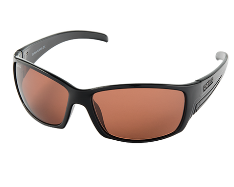 Spotters Fury Polarised Sunglasses Gloss Black - Halide