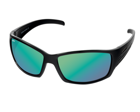 Spotters Fury Polarised Sunglasses Gloss Black - Helix