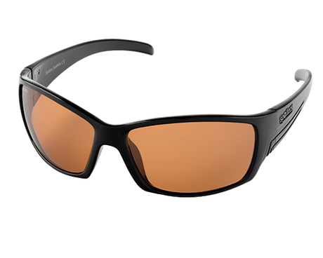 Spotters Fury Polarised Sunglasses Gloss Black - Penetrator