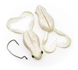 Chasebaits Flexi Frog 40mm Soft Plastic Topwater Lure Pearl