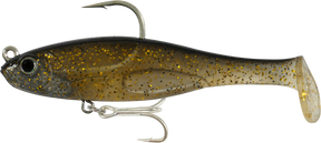 Fish Craft Dr Shad 125mm Soft Plastic Swimbait Lure Black Gold