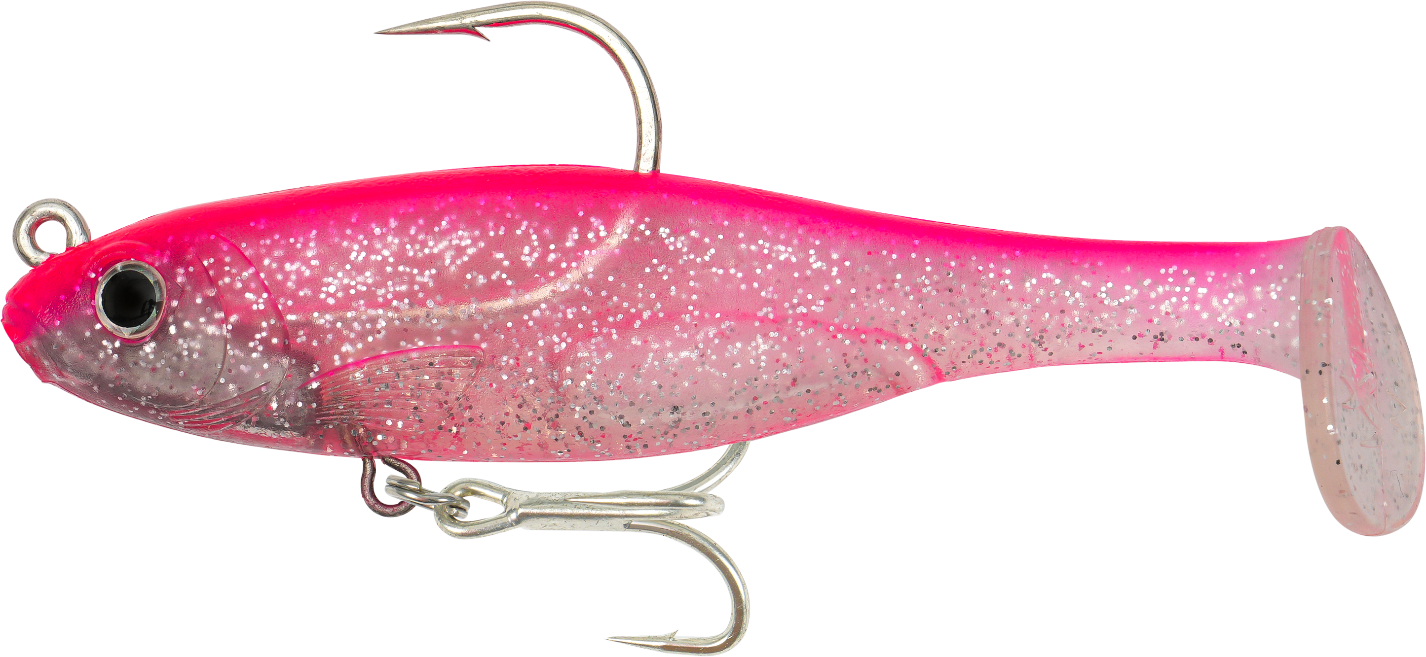 Fish Craft Dr Shad 125mm Soft Plastic Swimbait Lure Pink Frosting
