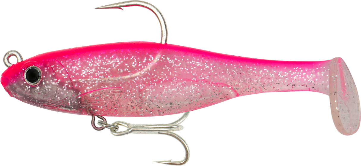 Fish Craft Dr Shad 125mm Soft Plastic Swimbait Lure Pink Frosting