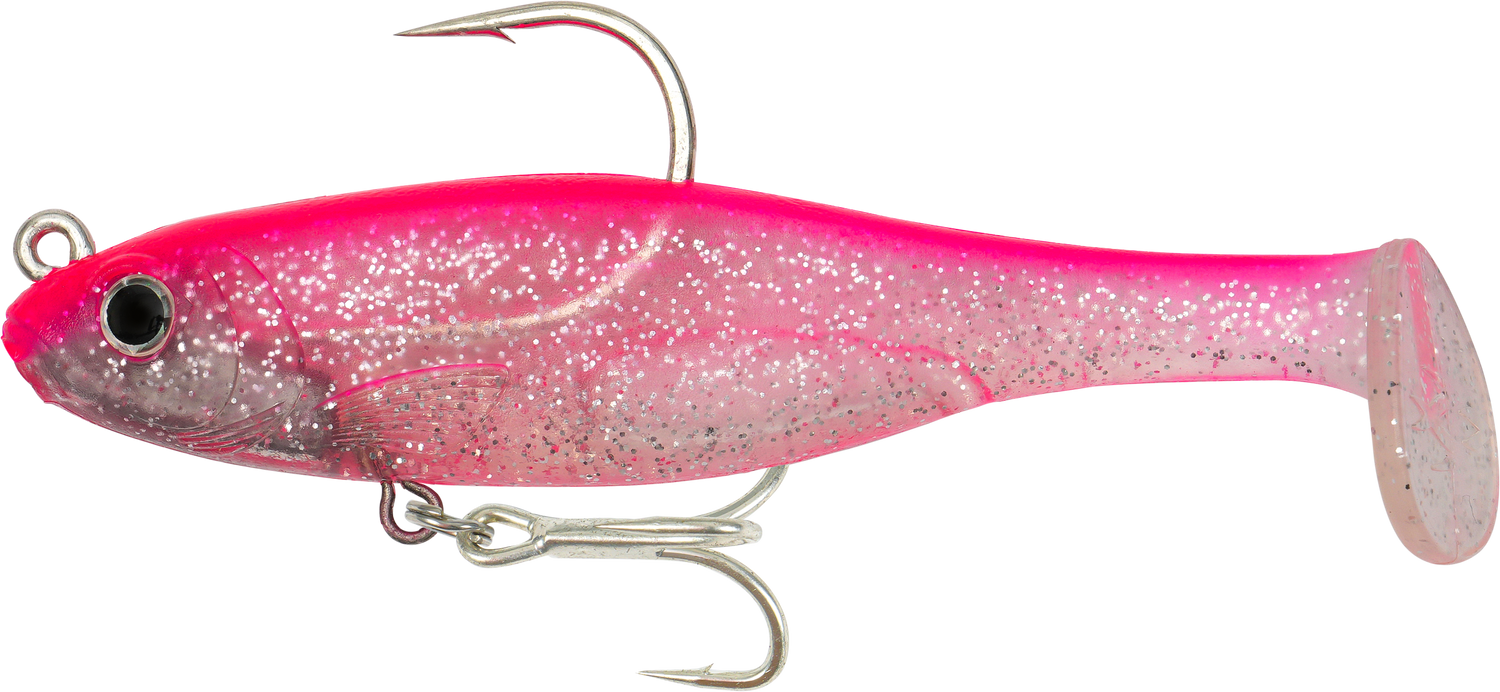 Fish Craft Dr Shad 150mm Soft Plastic Swimbait Lure Pink Frosting