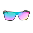 Oxide Galaxy Polarised Sunglasses Matt Black - Blue Purple Mirror