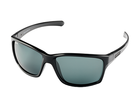 Spotters Grit Polarised Sunglasses Matt Black - Carbon