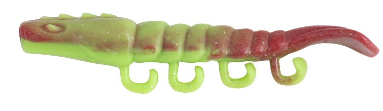 Berkley Gulp Turbo Shrimp 4in Soft Plastic Lure Nuclear Chicken
