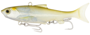 Samaki Vibelicious Thumper Tail 100mm 20g Soft Vibe Lure Ghost Shad