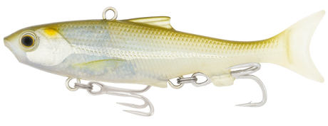 Samaki Vibelicious Thumper Tail 100mm 20g Soft Vibe Lure Ghost Shad