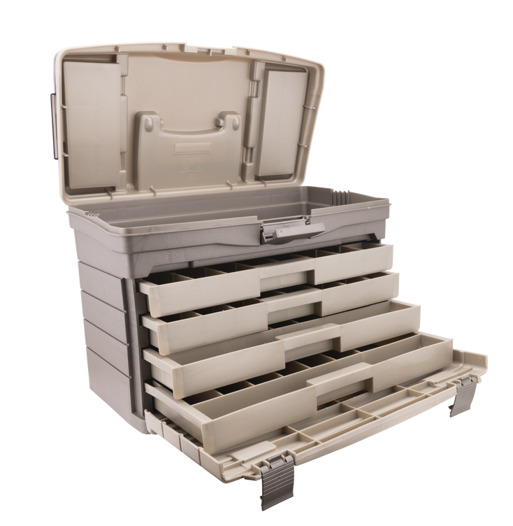 Plano Guide Series 757004 Four Drawer Tackle Box Graphite/Sandstone