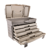 Plano Guide Series 757004 Four Drawer Tackle Box Graphite/Sandstone