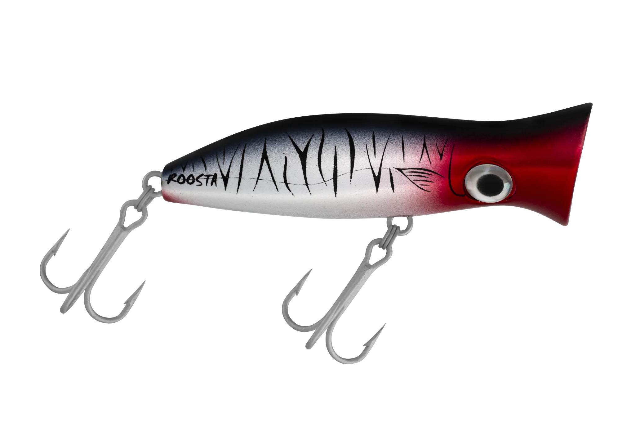 Halco Roosta Popper 80mm Popper Lure Chrome Tiger